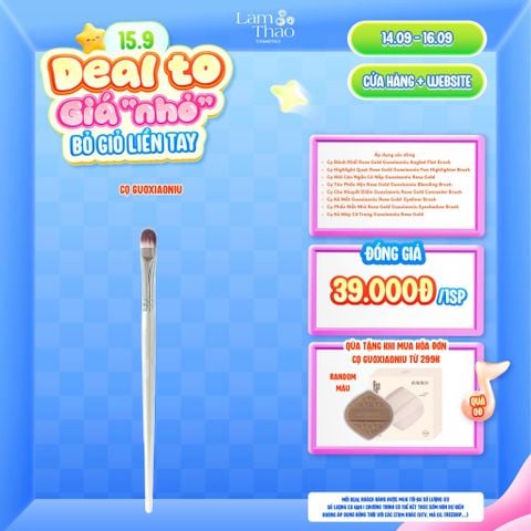  [DEAL SỐC 14.09 - 16.09 MUA HÓA ĐƠN CỌ GUOXIAONIU 299K TẶNG BÔNG MÚT NỀN GUOXIAONIU] Cọ Che Khuyết Điểm Guoxiaoniu Rose Gold Concealer Brush 