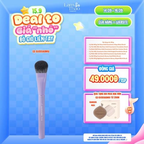  [DEAL SỐC 14.09 - 16.09 MUA HÓA ĐƠN CỌ GUOXIAONIU 299K TẶNG BÔNG MÚT NỀN GUOXIAONIU] Cọ Má Hồng Nghiêng Guoxiaoniu Bunny Sloped Blush Brush 