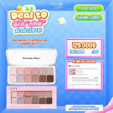  [DEAL SỐC 14.09 - 16.09] Bảng Phấn Mắt 12 Ô Jary Dream Star Eyeshadow Palette 