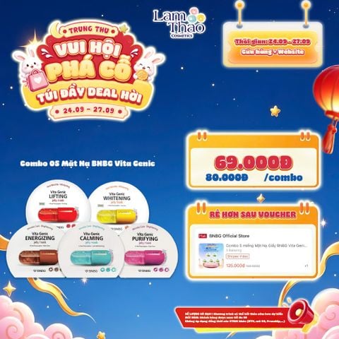  [DEAL SỐC 24.09 - 27.09 KHI MUA COMBO 5 MASK] Mặt Nạ BNBG Vita Genic Wrinkle Care Brightening Jelly Mask 