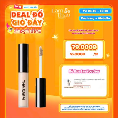  [DEAL SỐC 08.10 - 10.10] Che Khuyết Điểm The Saem Cover Perfection Tip Concealer 