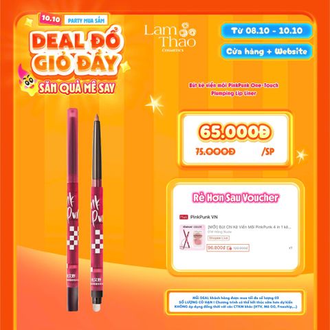  [DEAL SỐC 08.10 - 10.10] Bút Kẻ Viền Môi PinkPunk One-Touch Plumping Lip Liner 