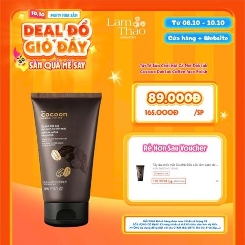  [DEAL SỐC 08.10 - 10.10] Tẩy Tế Bào Chết Mặt Cà Phê Đắk Lắk Cocoon Dak Lak Coffee Face Polish 