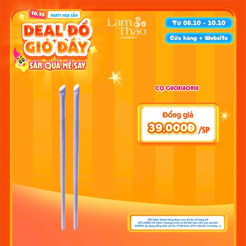  [DEAL SỐC 08.10 - 10.10] Cọ Kẻ Mắt Góc Cạnh Guoxiaoniu Bunny Angled Eyeliner Brush 