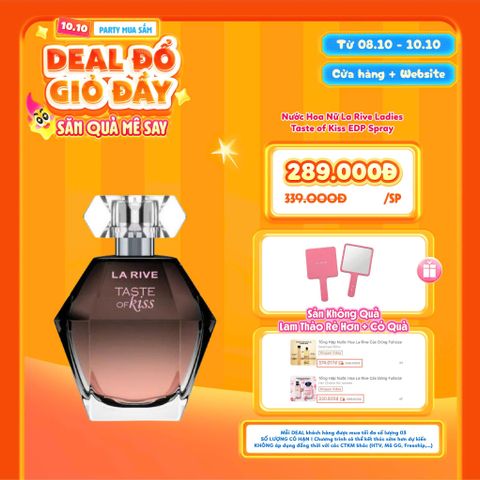  [DEAL SỐC 08.10 - 10.10 TẶNG GƯƠNG CẦM TAY LA RIVE] Nước Hoa Nữ La Rive Ladies Taste of Kiss EDP Spray 