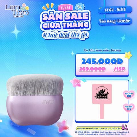  [DEAL SỐC 14.04 - 16.04 TẶNG GƯƠNG BLACK ROUGE] Cọ Tán Kem Nền Jessup My Magical Foundation Brush Luxury Purple Everyday Glam Collection 