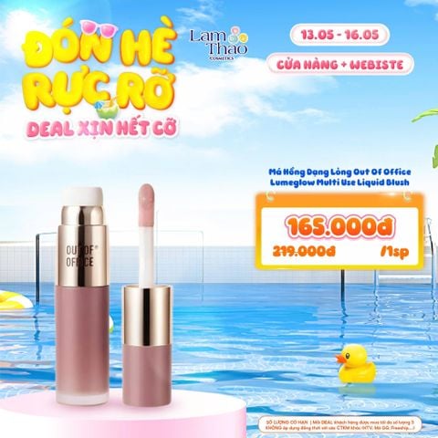  [DEAL SỐC 13.05 - 16.05] Má Hồng Dạng Lỏng Out Of Office Lumeglow Multi Use Liquid Blush 