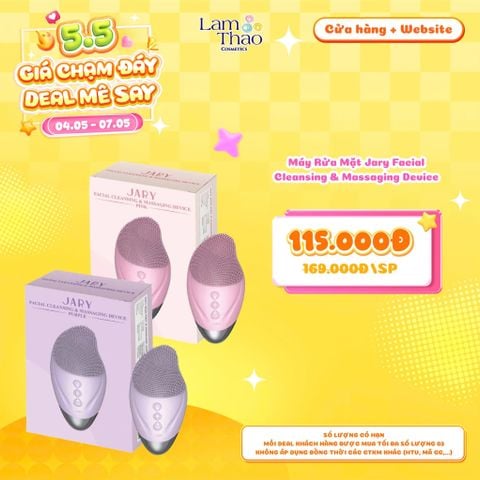  [DEAL SỐC 04.05 - 07.05] Máy Rửa Mặt Jary Facial Cleansing & Massaging Device 