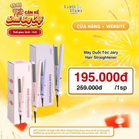  [DEAL SỐC 15.01 - 17.01] Máy Duỗi Tóc Jary Hair Straightener 