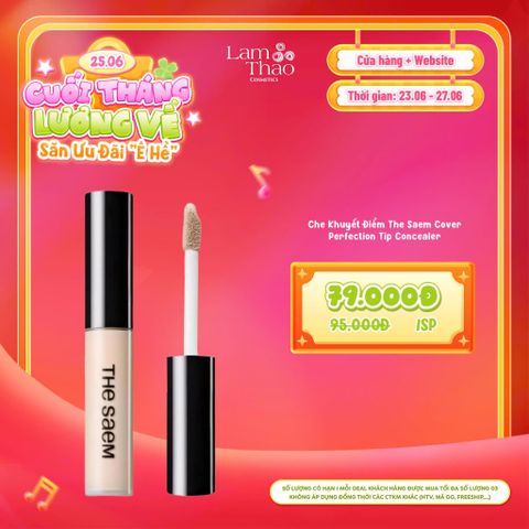  [DEAL SỐC 23.06 - 27.06] Che Khuyết Điểm The Saem Cover Perfection Tip Concealer 