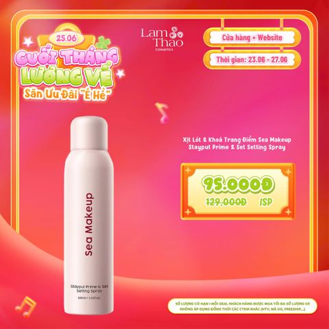  [DEAL SỐC 23.06 - 27.06] Xịt Lót & Khoá Trang Điểm Sea Makeup Stayput Prime & Set Setting Spray 