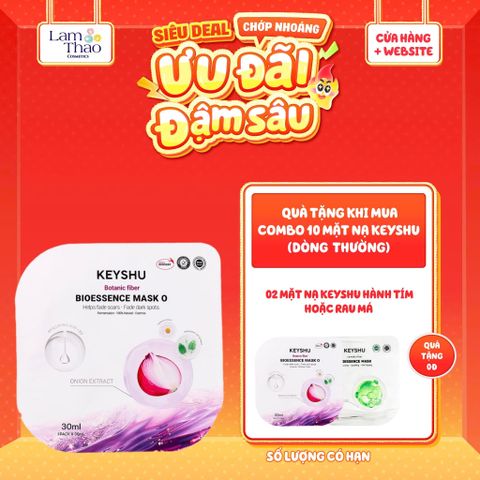  [MUA 10 MASK KEYSHU DÒNG THƯỜNG TẶNG 02 MASK KEYSHU] Mặt Nạ Keyshu Bioessence Mask O GLB 
