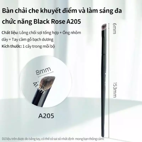  Cọ Che Khuyết Điểm & Bắt Sáng Guoxiaoniu Brightening Brush Black Rose Series 