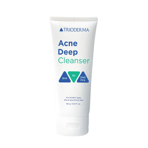  Gel Rửa Mặt Làm Sạch Sâu & Tẩy Tế Bào Chết Dịu Nhẹ Trioderma Acne Deep Cleanser 