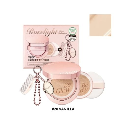  Set Phấn Nước Espoir Be Glow Volume Cushion SPF42+++ Kèm Refil + Móc Khoá Gương Kèm Lược Special Set 