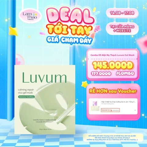  [DEAL SỐC 14.08 - 17.08 KHI MUA COMBO 3 MASK] Mặt Nạ Thạch Luvum Calming Repair Cica Gel Mask ( Mẫu Mới ) 