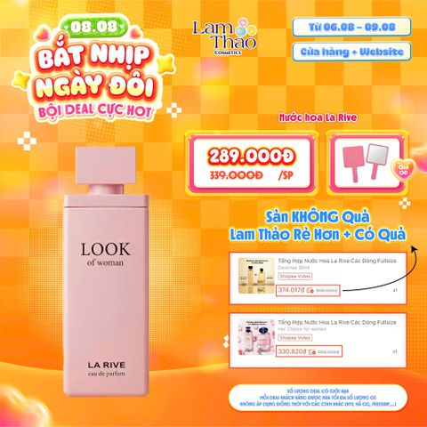  [DEAL SỐC 06.08 - 09.08 TẶNG GƯƠNG CẦM TAY LA RIVE] Nước Hoa La Rive Look Of Woman 