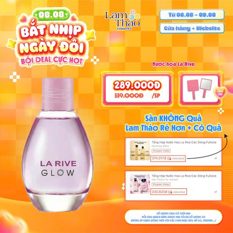  [DEAL SỐC 06.08 - 09.08 TẶNG GƯƠNG CẦM TAY LA RIVE] Nước hoa La Rive Glow EDP 