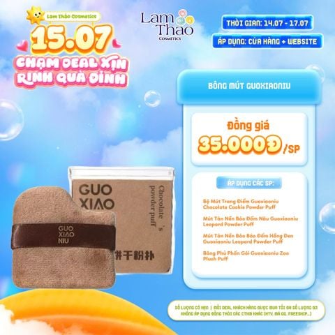  [DEAL SỐC 14.07 - 17.07] Bộ Mút Trang Điểm Guoxiaoniu Chocolate Cookie Powder Puff 