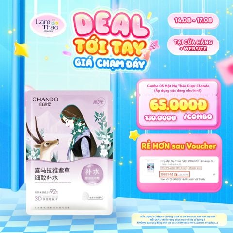  [DEAL SỐC 14.08 - 17.08 KHI MUA COMBO 5 MASK] Mặt Nạ Thảo Dược Giúp Làm Mịn Lỗ Chân Lông Chando Himalaya Comfrey Pore - Tightening Mask 