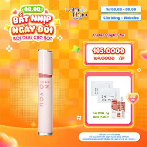  [DEAL SỐC 06.08 - 09.08 TẶNG SAMPLE INTO YOU EM05 1G + 02 KHĂN TẨY TRANG INTO YOU] Son Tint Bóng Dưỡng Môi Căng Mọng Into You Glow 