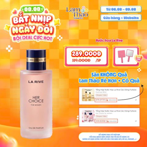  [DEAL SỐC 06.08 - 09.08 TẶNG GƯƠNG CẦM TAY LA RIVE] Nước Hoa La Rive Her Choice 