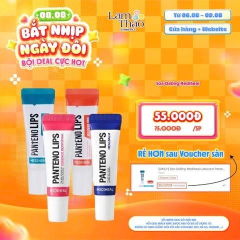  [DEAL SỐC 06.08 - 09.08] Son Dưỡng Hỗ Trợ Giảm Thâm & Khô Môi Mediheal Labocare Pantenolips 