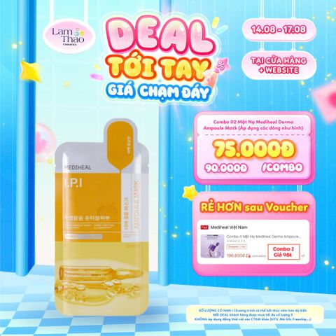 [DEAL SỐC 14.08 - 17.08 KHI MUA COMBO 2 MASK] Mặt Nạ Dưỡng Sáng Và Cân Bằng Da Mediheal Derma Ampoule I.P.I Mask 