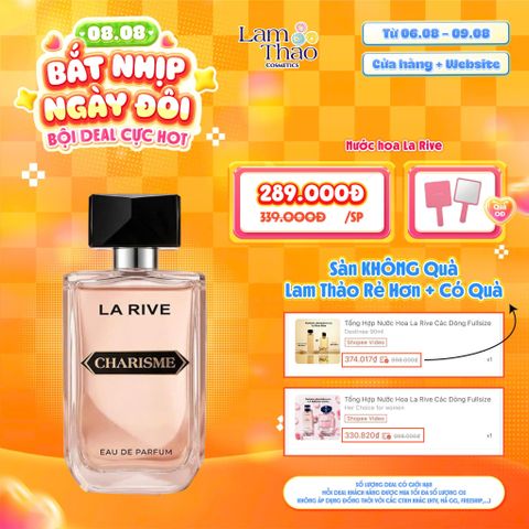  [DEAL SỐC 06.08 - 09.08 TẶNG GƯƠNG CẦM TAY LA RIVE] Nước Hoa La Rive Charisme EDP 