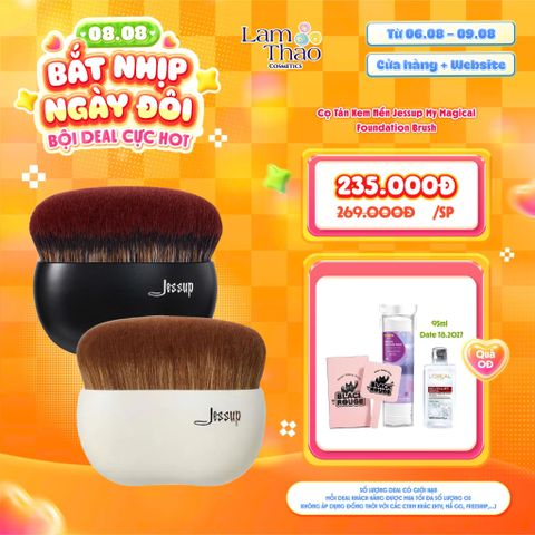  [DEAL SỐC 06.08 - 09.08 TẶNG NTT LOREAL 95ML + BTT 150 MIẾNG + GƯƠNG CẦM TAY BLACKROUGE] Cọ Tán Kem Nền Jessup My Magical Foundation Brush 