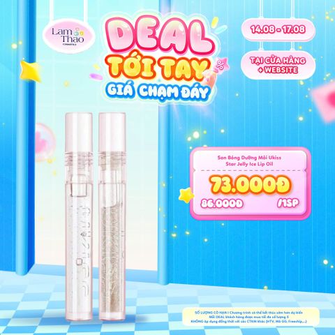  [DEAL SỐC 14.08 - 17.08] Son Bóng Dưỡng Môi Ukiss Star Jelly Ice Lip Oil 