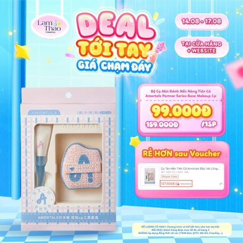  [DEAL SỐC 14.08 - 17.08] Bộ Cọ Mút Đánh Nền Nàng Tiên Cá Amortals Partner Series Base Makeup Cp Tool Box 