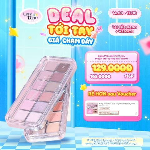  [DEAL SỐC 14.08 - 17.08] Bảng Phấn Mắt 12 Ô Jary Dream Star Eyeshadow Palette 