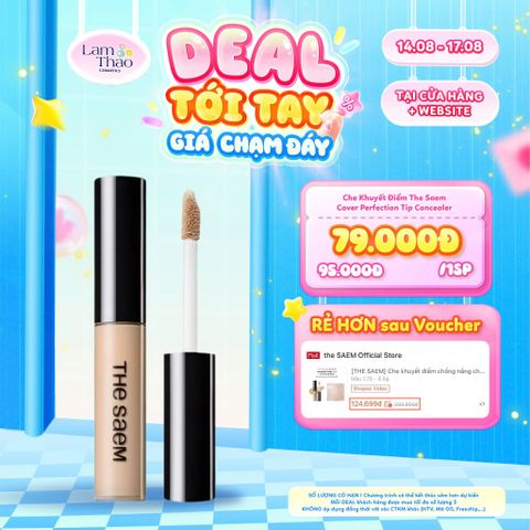  [DEAL SỐC 14.08 - 17.08] Che Khuyết Điểm The Saem Cover Perfection Tip Concealer 