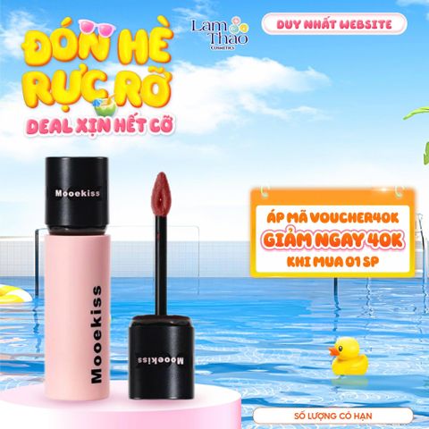  Son Bùn Lì Mịn Mooekiss Velvet Lip Mud 