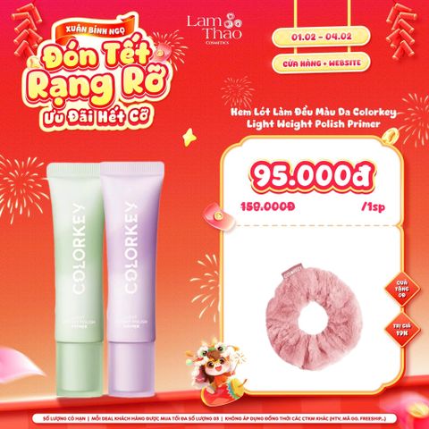  [DEAL SỐC 01.02 - 04.02 TẶNG CỘT TÓC COLORKEY] Kem Lót Làm Đều Màu Da Colorkey Light Weight Polish Primer 