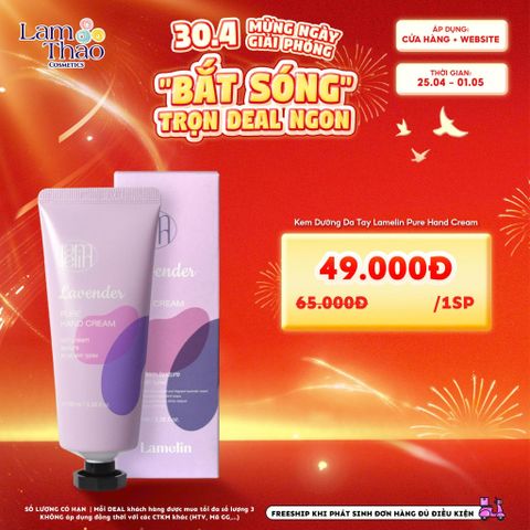  [DEAL SỐC 25.04 - 01.05] Kem Dưỡng Da Tay Lamelin Pure Hand Cream 