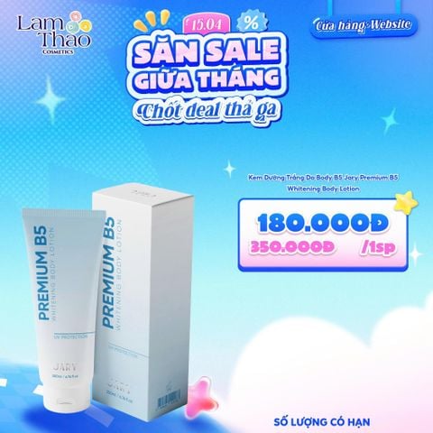  Kem Dưỡng Trắng Da Body B5 Jary Premium B5 Whitening Body Lotion 