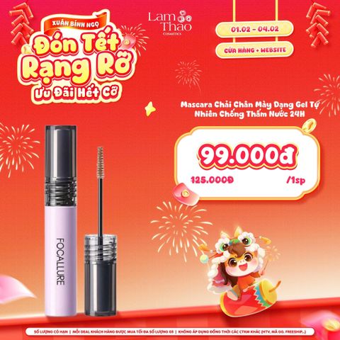  [DEAL SỐC 01.02 - 04.02] Mascara Chải Chân Mày Dạng Gel Tự Nhiên Chống Thấm Nước 24H Focallure Eyebrow Gel 