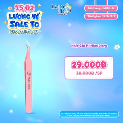  [DEAL SỐC 14.03 - 16.03] Nhíp Gắn Mi Mlen Diary 