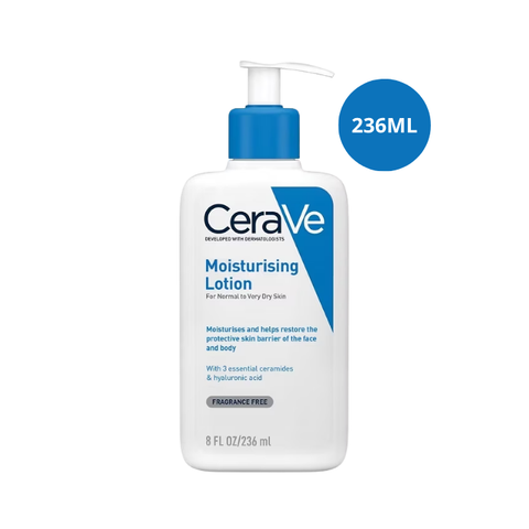  [DUY NHẤT Q7 & TÂN PHÚ: HĐ CERAVE TỪ 1TR TẶNG BÌNH NƯỚC MAYBELLINE + TÚI GARNIER + TÚI CERAVE + 04 SRM CERAVE 30ML + SỮA DƯỠNG 30ML + BTT 120 MIẾNG] [KHÔNG ÁP DỤNG HTV] Sữa Dưỡng Ẩm Cho Da Khô Cerave Developed With Dermatologists Moisturising Lotion 
