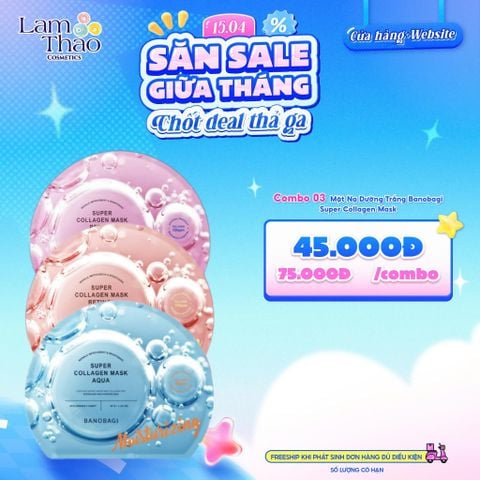  Mặt Nạ Dưỡng Trắng Banobagi Super Collagen Mask 