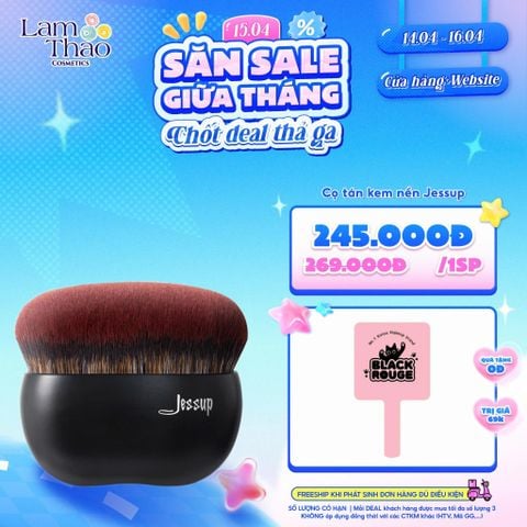  [DEAL SỐC 14.04 - 16.04 TẶNG GƯƠNG BLACK ROUGE] Cọ Tán Kem Nền Jessup My Magical Foundation Brush 
