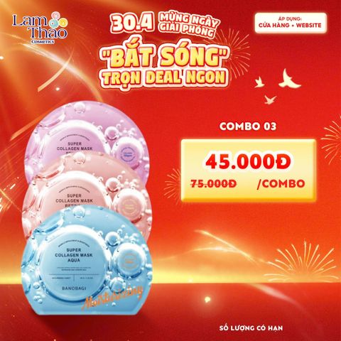  Mặt Nạ Dưỡng Trắng Banobagi Super Collagen Mask 