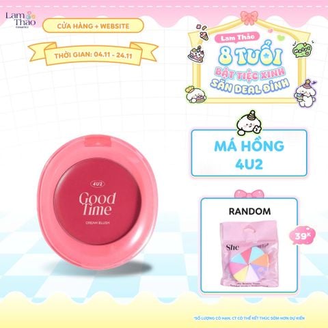  [DEAL SỐC 4.11 - 24.11 TẶNG 1 BÔNG MÚT SHE] Má Hồng Dạng Kem 4U2 Good Cream Blush 