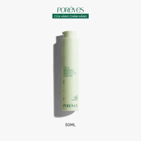  Kem Dưỡng Ẩm Phục Hồi Và Ngừa Kích Ứng Cho Da Nhạy Cảm Poreves Cica Barrier Essential Cream 