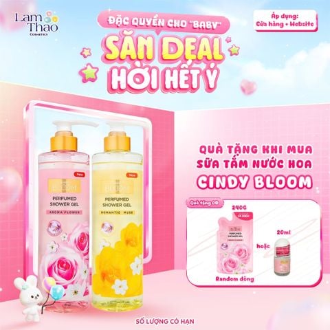  [ MUA FULLSIZE TẶNG TÚI REFILL HOẶC LĂN KHỬ MÙI CINDY BLOOM] Sữa Tắm Nước Hoa Cindy Bloom 
