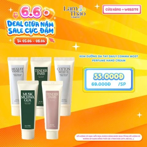  [DEAL SỐC 05.06 - 08.06] Kem Dưỡng Da Tay Daily Comma Most Perfume Hand Cream 