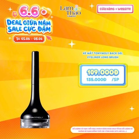  [DEAL SỐC 05.06 - 08.06] Kẻ Mắt Tonymoly Back Gel Eyeliner Long Brush 