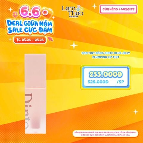  [DEAL SỐC 05.06 - 08.06] Son Tint Bóng Dinto Blur Jelly Plumping Lip Tint 